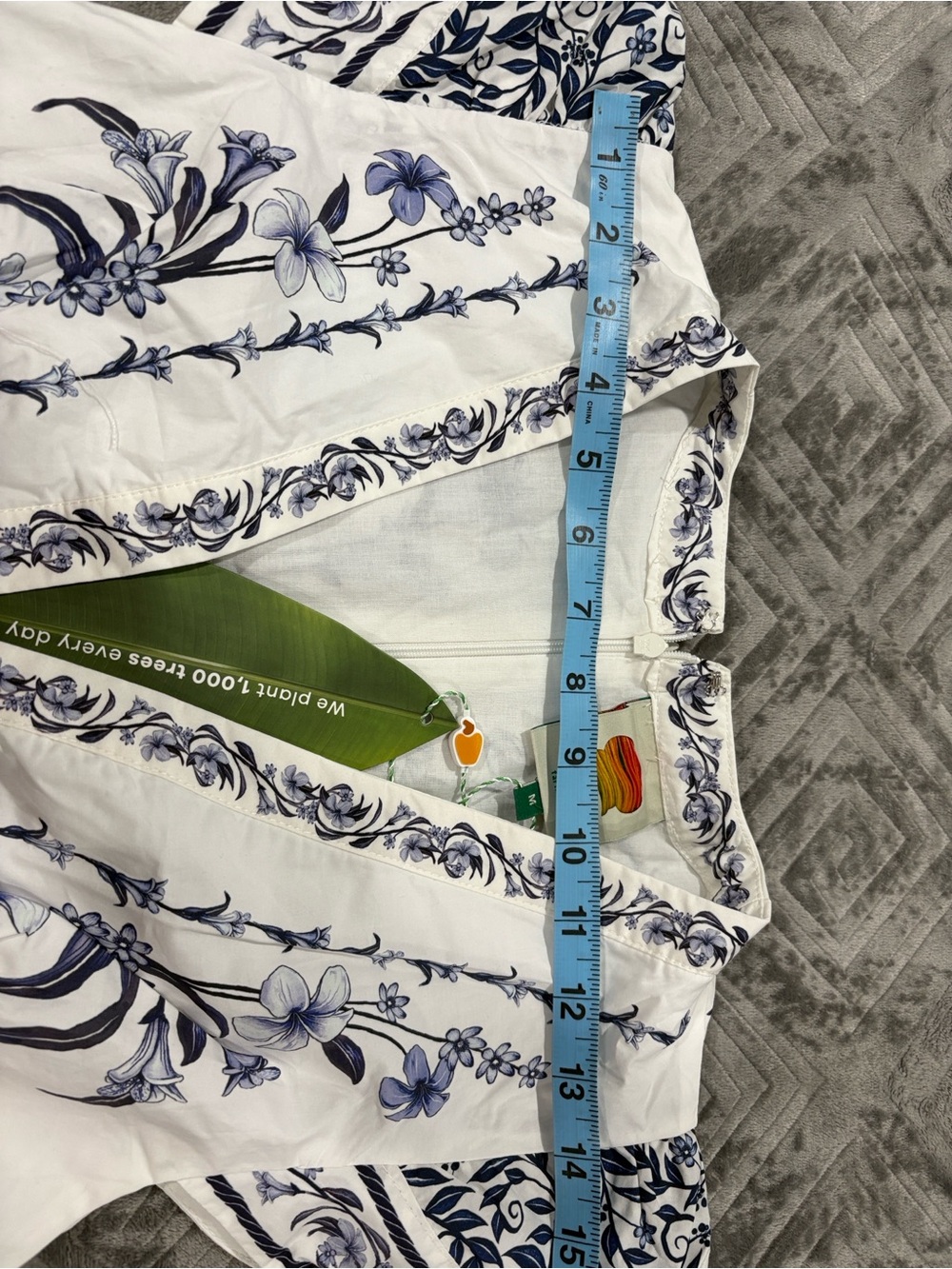 FARM Rio White & Navy Floral Embroidered Mini Dress - Picture 12 of 16